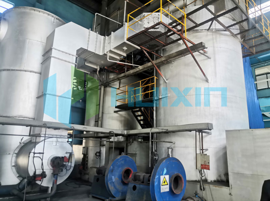 Internal heating vertical waste gasifier